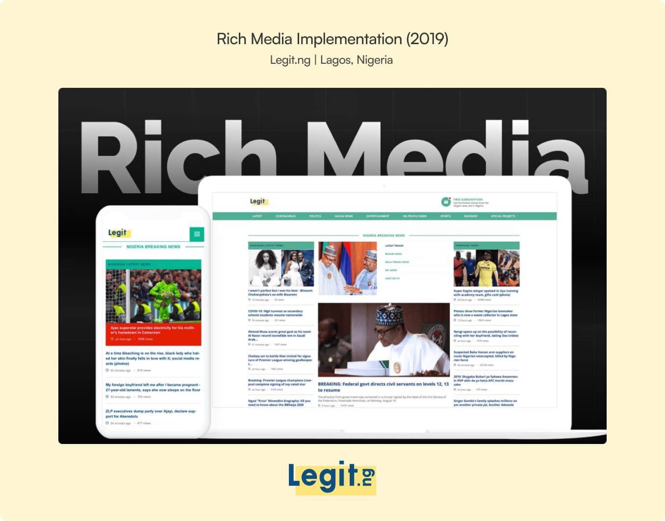 Legit.ng: Rich Media initiative
